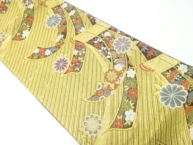 JAPANESE FUKURO OBI / WOVEN FLOWER